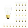 Bulbrite 11-Watt S14 Clear Dimmable Warm White Light Incandescent Light Bulb, 25PK 861015